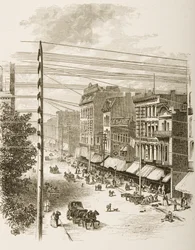 Clark Street, Chicago, c.1870 (uit 